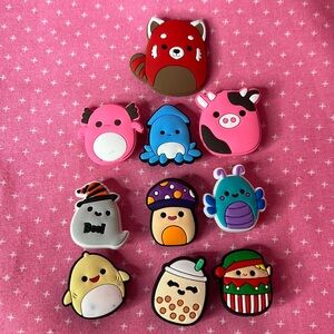 10 Squishmallow Croc Charms